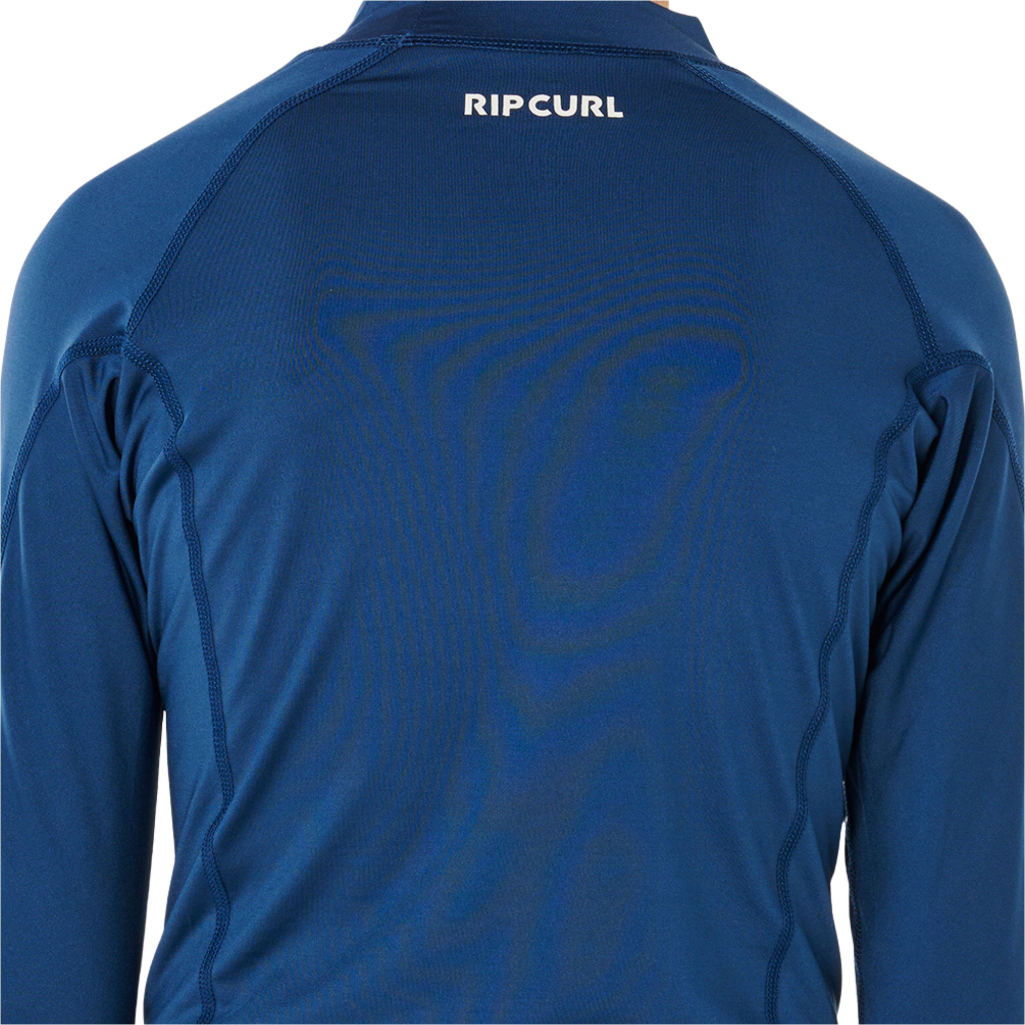 2026 Rip Curl Junior Waves UPF Langarm-Lycra-Weste 12VBRV - Light Navy